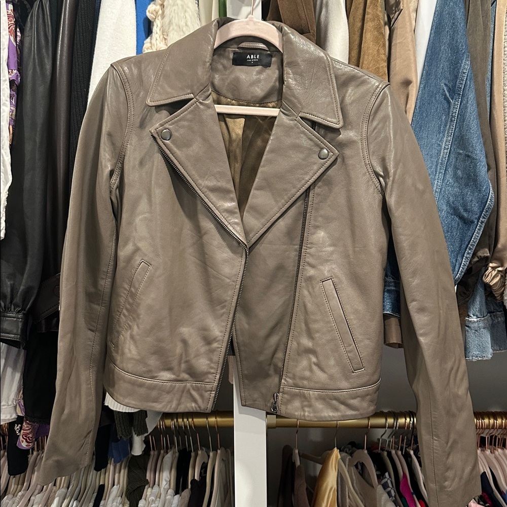 Able Stone Leather Jacket